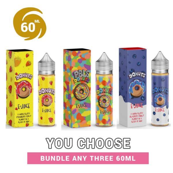 Marina Vape Donuts Ejuice Pick 3 x 60ml Bundle (180ml)