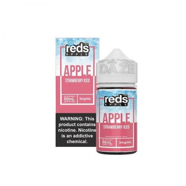 7 Daze Reds Apple Strawberry Iced Vape Juice 60ml