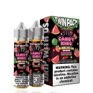 Strawberry Watermelon by Candy King Bubblegum Collection Twin Pack 120ml