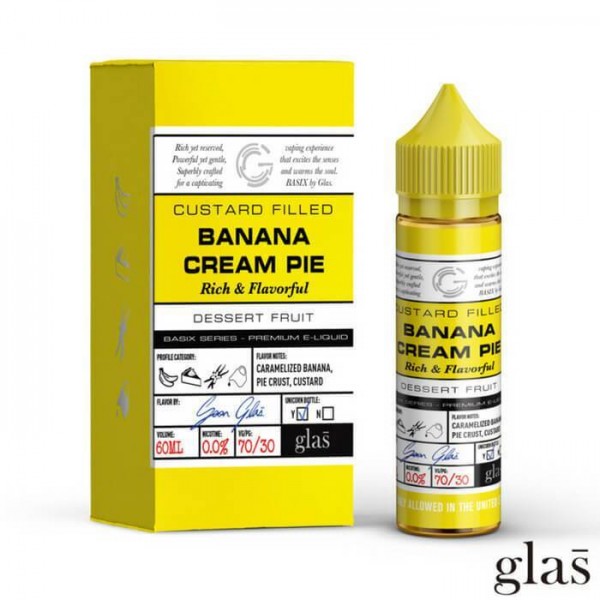 Banana Cream Pie by GLAS Basix Eliquid 60ml