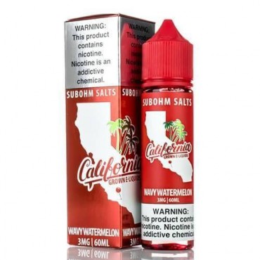 Wavy Watermelon by California Grown Sub-Ohm SALTS 60ml