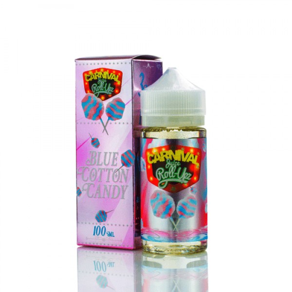 Blue Raspberry Cotton Candy by Carnival Juice Roll Upz 100ml