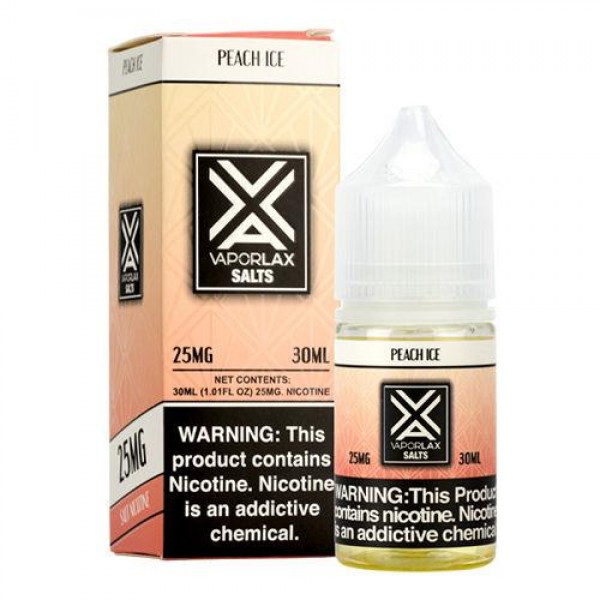 Peach Ice by VaporLax Salts 30mL