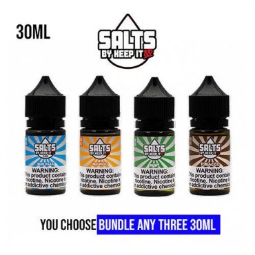 Keep It 100 Salt Vape Juice 30ml Pick 3 Bundle (90mL)