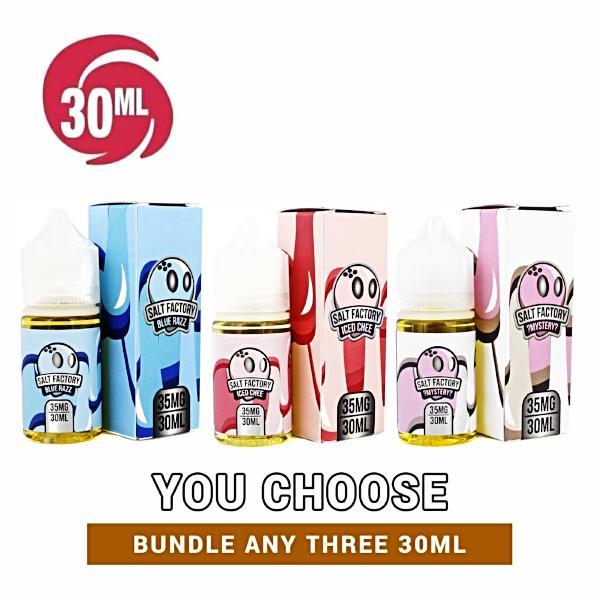 Salt Factory E Liquid Nicotine Salt 30ml Pick 3 Bundle