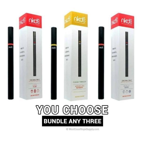 NKD 100 Disposable e-Cig Pick 3 Bundle