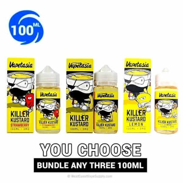 Killer Kustard Vape Juice Bundle by Vapetasia 100ml (300ml)